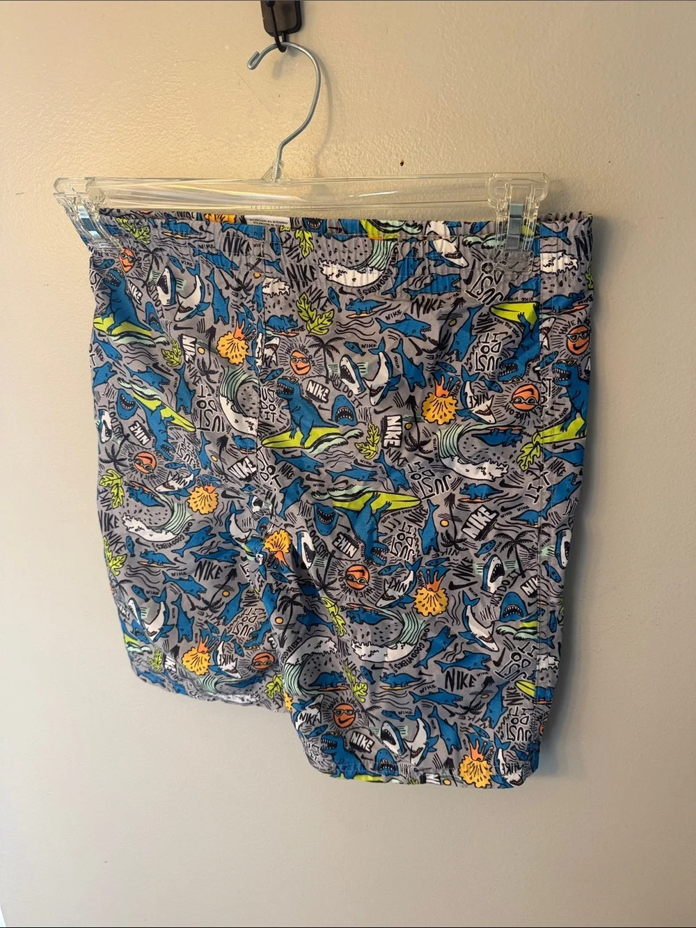 Nike Blue Multi Graphic Swim Shorts